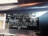 2018 Sportage Color Code for Pacific Blue - Color Code: BU2