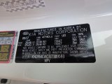 2018 Sportage Color Code for Clear White - Color Code: UD