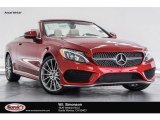 2017 designo Cardinal Red Metallic Mercedes-Benz C 300 Cabriolet #123898647