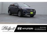 2018 Storm Blue Hyundai Santa Fe Limited Ultimate #123898730