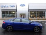 2014 Deep Impact Blue Ford Fusion SE EcoBoost #123898716