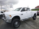 2012 Bright White Dodge Ram 2500 HD Laramie Longhorn Crew Cab 4x4 #123924242