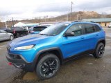 2018 Hydro Blue Pearl Jeep Cherokee Trailhawk 4x4 #123924241