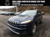 2018 Patriot Blue Pearl Jeep Cherokee Limited 4x4 #123924319