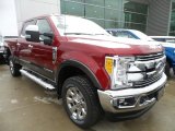 2017 Ruby Red Ford F250 Super Duty Lariat Crew Cab 4x4 #123948276