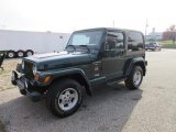 2000 Forest Green Pearl Jeep Wrangler Sahara 4x4 #123948329