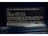 2018 4 Series Color Code for Tanzanite Blue Metallic - Color Code: X10