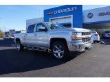 2018 Silver Ice Metallic Chevrolet Silverado 1500 LT Crew Cab #123988363