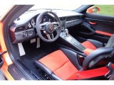 2016 Porsche 911 GT3 RS Black/Lava Orange Interior