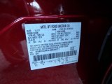 2018 Edge Color Code for Ruby Red - Color Code: RR