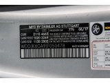 2018 SL Color Code for Iridium Silver Metallic - Color Code: 775