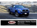 2018 Blazing Blue Pearl Toyota Tacoma TRD Off Road Double Cab 4x4 #124094386