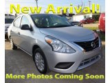 2015 Brilliant Silver Nissan Versa 1.6 S Sedan #124118454