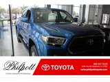 2017 Blazing Blue Pearl Toyota Tacoma SR5 Double Cab #124141208