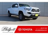 2017 Super White Toyota Tacoma SR5 Double Cab #124141207