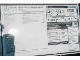 2018 Mercedes-Benz GLE 550e 4Matic Plug-In Hybrid Window Sticker