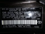 2018 Camry Color Code for Brownstone - Color Code: 4X7