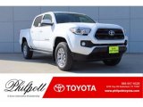 2017 Super White Toyota Tacoma SR5 Double Cab #124203019