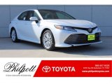2018 Wind Chill Pearl Toyota Camry XLE #124203064