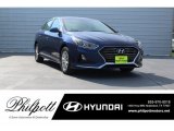 2018 Lakeside Blue Hyundai Sonata SE #124203040