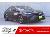 2018 Midnight Black Metallic Toyota Camry SE #124203076