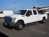 2015 Oxford White Ford F250 Super Duty Lariat Crew Cab 4x4 #124220226