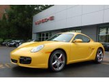 Speed Yellow Porsche Cayman in 2008