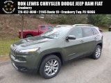 2018 Olive Green Pearl Jeep Cherokee Limited 4x4 #124281703