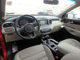 2018 Kia Sorento EX V6 AWD Stone Beige Interior