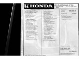 2018 Honda Clarity Touring Plug In Hybrid Window Sticker