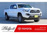 2017 Super White Toyota Tacoma SR5 Double Cab #124344377