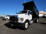 2017 Oxford White Ford F650 Super Duty Regular Cab Chassis Dump Truck #124382462