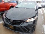 2018 Midnight Black Metallic Toyota Camry SE #124382477