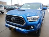 2018 Blazing Blue Pearl Toyota Tacoma TRD Sport Double Cab 4x4 #124382472