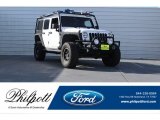 2011 Bright White Jeep Wrangler Unlimited Rubicon 4x4 #124418585