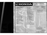 2018 Honda Clarity Touring Plug In Hybrid Window Sticker