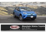 2018 Electric Storm Blue Toyota RAV4 LE AWD #124458487