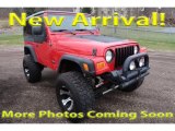 2005 Flame Red Jeep Wrangler X 4x4 #124458654