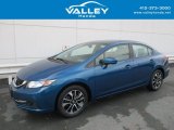 2014 Dyno Blue Pearl Honda Civic EX Sedan #124477016