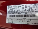 2018 F250 Super Duty Color Code for Ruby Red - Color Code: RR