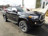 2018 Midnight Black Metallic Toyota Tacoma TRD Sport Double Cab 4x4 #124477099