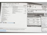 2018 Mercedes-Benz AMG GT Coupe Window Sticker