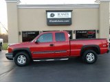 2003 Victory Red Chevrolet Silverado 1500 LT Extended Cab 4x4 #124529962