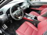 2018 Lexus GS 350 F Sport AWD Rioja Red Interior