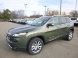 2018 Olive Green Pearl Jeep Cherokee Limited 4x4 #124529715
