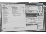 2018 Mercedes-Benz GLE 63 S AMG 4Matic Coupe Window Sticker