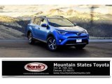 2018 Electric Storm Blue Toyota RAV4 XLE AWD #124644740