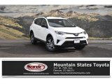 2018 Super White Toyota RAV4 LE AWD #124667034