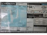 2018 Honda Civic LX Coupe Window Sticker