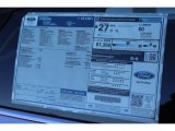 2018 Ford Fusion SE Window Sticker